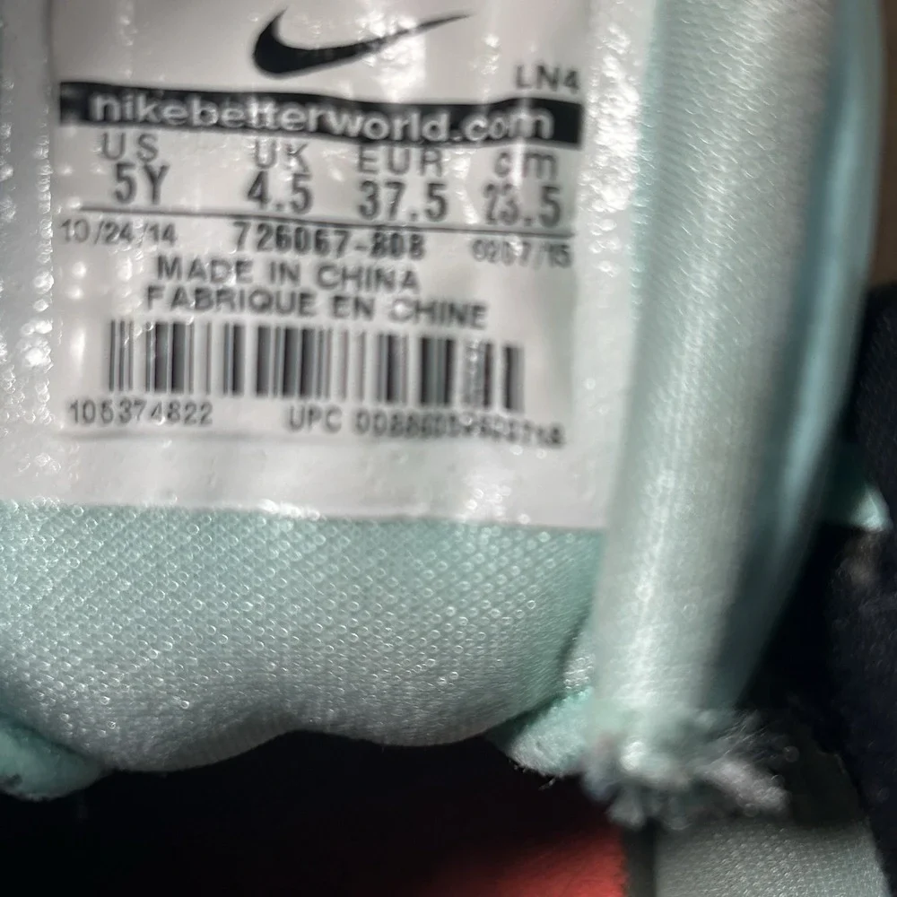 Nike Kobe 10 GS Easter Shoes Youth 5Y Hot Lava Blue 726067-808 Basketball